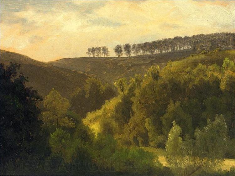 Albert Bierstadt Sunrise over Forest and Grove Spain oil painting art